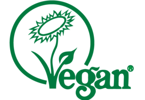 Logo vegan label Recette sans produit ou sous-produit d’origine animale.